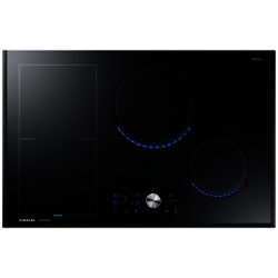 Samsung NZ84J9770EK Chef Collection Virtual Flame™ Induction Hob, Black Glass